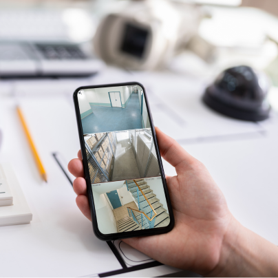 Topeka security camera feed on cell phone